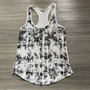 Indie White Snakeskin Sequin Express Racerback Tank Top